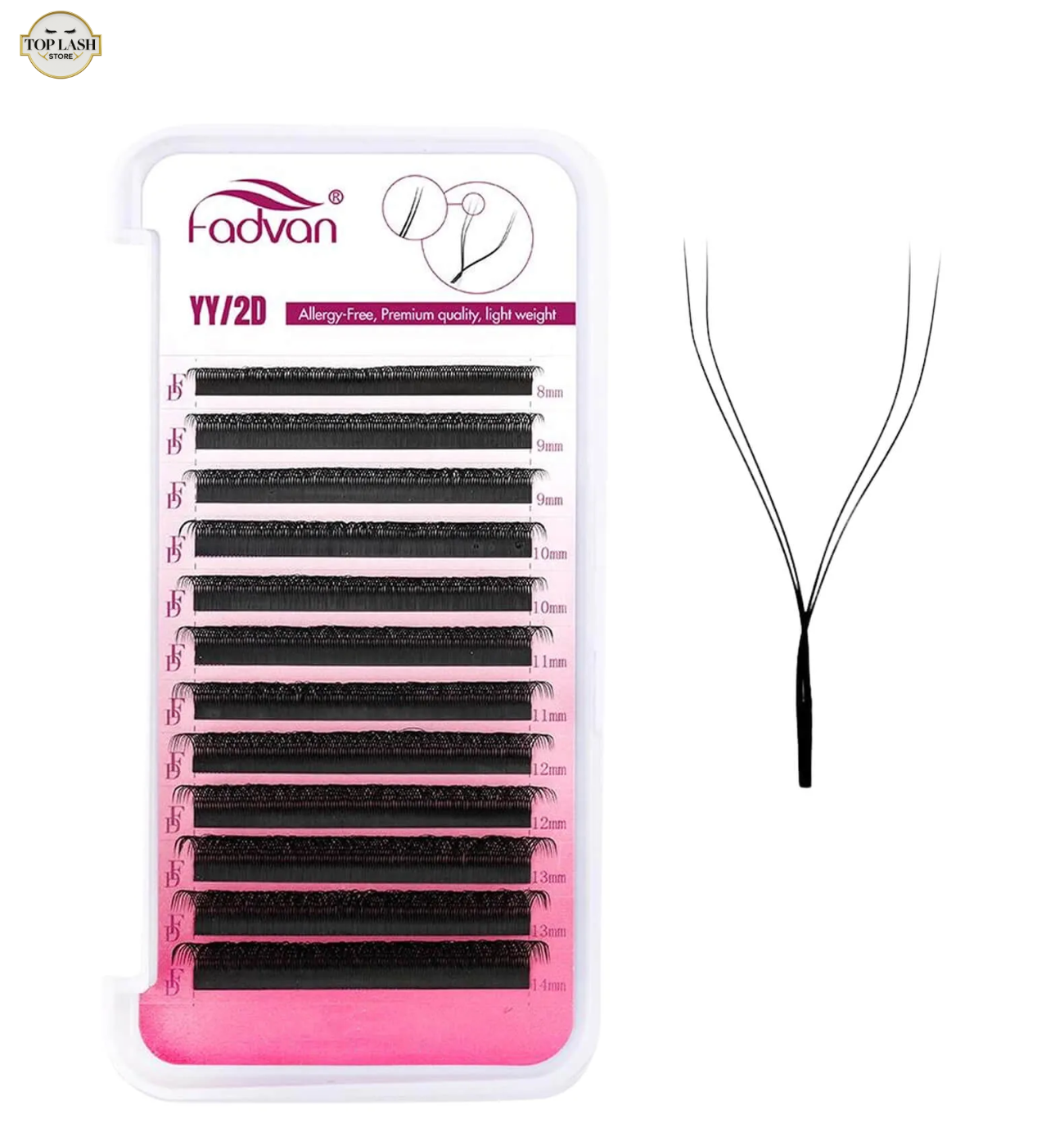 Cílios Fadvan YY Volume Brasileiro L+/LU
